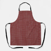 Rotes Weihnachtsmuster Schürze (Vorderseite)