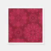 Rotes Weihnachtsmuster. Serviette (Vorderseite)