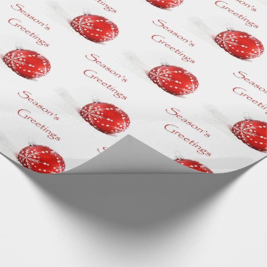 Rotes Weihnachtsverzierungs-WeihnachtsPackpapier Geschenkpapier (Ecke)