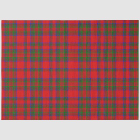 Rotes Weihnachtswoll-Textur-Karomuster Seidenpapier (Vorderseite)
