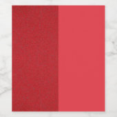 Rotes Weinetikett teilen - Gegliederte Wraps (Einzelnes Label)