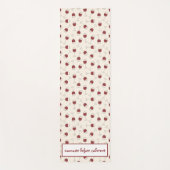 Rotes Weinglas Name vor Cabernet Yoga Mat Yogamatte (Vorderseite)