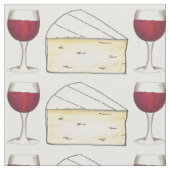 Rotes Weinglas und Creamy Brie Feinschmecker Stoff (Nahaufnahme)