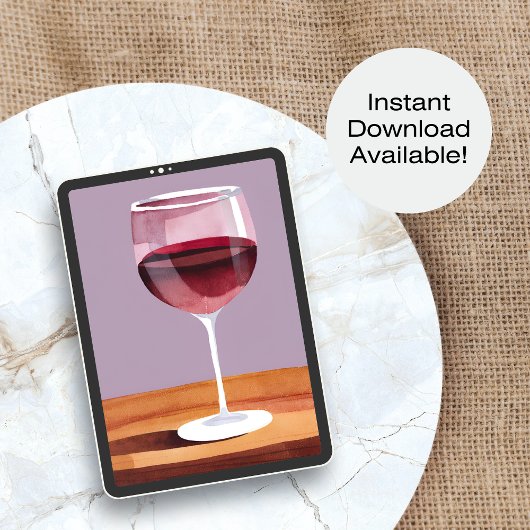 Rotes Weinglas | Vino Poster