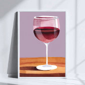 Rotes Weinglas | Vino Poster