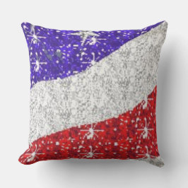 Rotes Weiß & Blau Außensitzkissen - UV-Beständigke Kissen