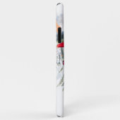 ROTES WEISS & ORANGE ELEGANTES BLUMENFELD Case-Mate iPhone HÜLLE (Hinten/Rechts)