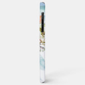 ROTES WEISS & ORANGE ELEGANTES BLUMENFELD Case-Mate iPhone HÜLLE (Hinten/Links)