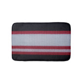 Rotes Weiß Schwarz: Muster aus gegossenem Wolle Badematte (Vorderseite)