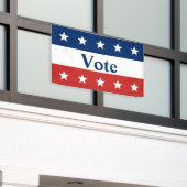 Rotes Weiß und Blau mit Sternen wählen Banner (Äußeres Gebäude)
