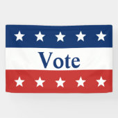 Rotes Weiß und Blau mit Sternen wählen Banner (Horizontal)