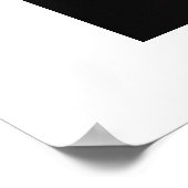 Rotes Weiß- und Blaumeerglas Poster (Ecke)