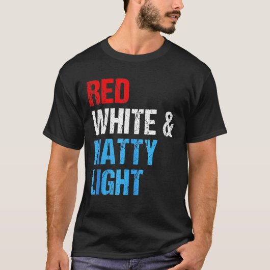 Rotes Weiß und Naturlicht für Mäuse 4. Juli T-Shirt (Vorderseite)