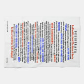 Rotes weißes Blau für Mutter-Tag-DESIDERATA Tuch (Horizontal)