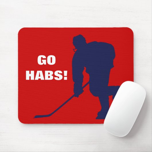ROTES WEISSES BLAUES HOCKEY MOUSEPAD (Mit Mouse)