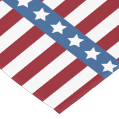 Rotes weißes blaues kleines des amerikanischen US Kurzer Tischläufer (Ecke)