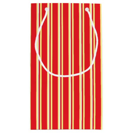 Rotes weißes gelbes kleine geschenktüte (Rückseite)