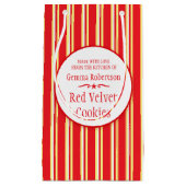 Rotes weißes gelbes kleine geschenktüte (Vorderseite)