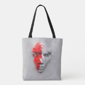 Rotes weißes Gesicht Tasche (Rückseite)