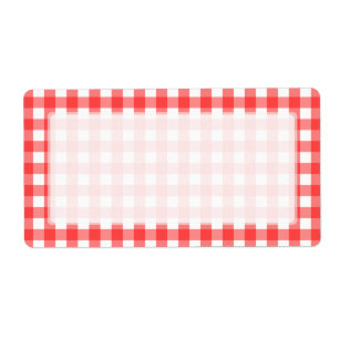 Rotes weißes Gingham-Karo-Muster