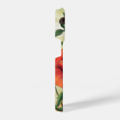 Rotes Weißes Mohn iPhone Hülle (Rechte Seite)