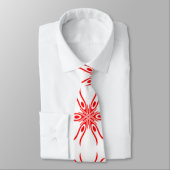 rotes weißes Muster A 2-22 Krawatte (Gebunden)