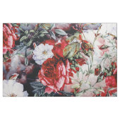 Rotes weißes schwarzes mit Blumengewebe der Stoff (Fat Quarter (45,7 x 55,9 cm))