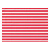 Rotes weißes Streifen-Muster Tischdecke (Vorderseite (Horizontal))