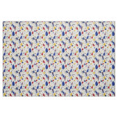 Rotes weißes u. blaues Terrazzo-Fliesen-Muster Stoff (Fat Quarter (45,7 x 55,9 cm))