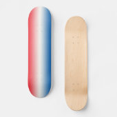 Rotes weißes und blau skateboard (Vorderseite)