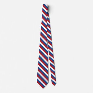 Rotes weißes und Blau Striped Krawatte