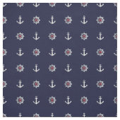 Rotes weißes und blaues Anker-Muster Stoff (Muster)