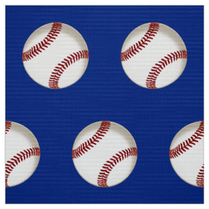 Rotes weißes und blaues Baseball-Gewebe durch das Stoff