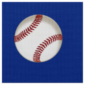 Rotes weißes und blaues Baseball-Gewebe durch das Stoff (Nahaufnahme)