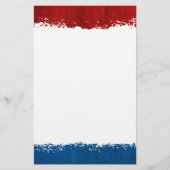 Rotes weißes und blaues Briefpapier (Vorderseite)