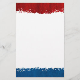 Rotes weißes und blaues Briefpapier