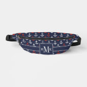 rotes, weißes und blaues Navy-Muster Bauchtasche (Vorderseite)
