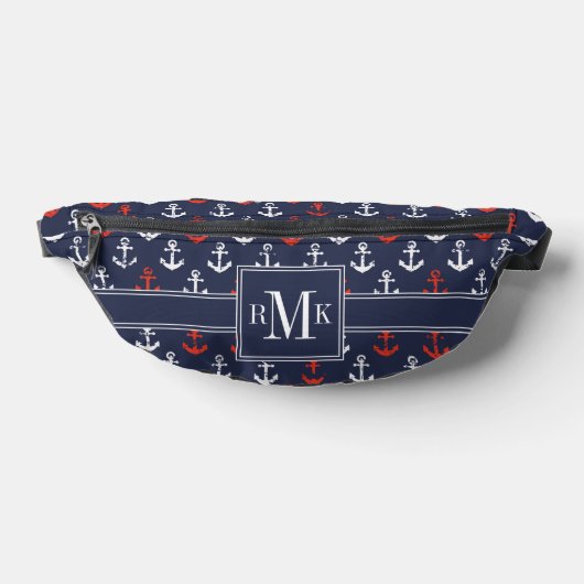 rotes, weißes und blaues Navy-Muster Bauchtasche (Ablage )