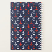 rotes, weißes und blaues Navy-Muster Planer (Rückseite)