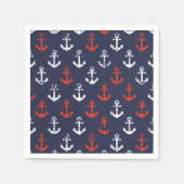 rotes, weißes und blaues Navy-Muster Serviette (Vorderseite)