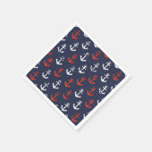 rotes, weißes und blaues Navy-Muster Serviette (Ecke)