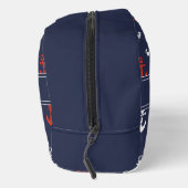 rotes, weißes und blaues Navy-Muster Waschbeutel (Rechts)