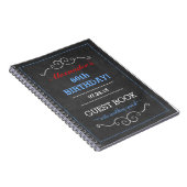 Rotes weißes und blaues notizblock (Rechte Seite)