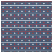 Rotes weißes und blaues Ozean-Muster Stoff (Muster)