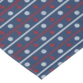 Rotes weißes und blaues Ozean-Muster Tischdecke (Schrägansicht)