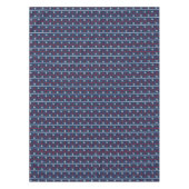 Rotes weißes und blaues Ozean-Muster Tischdecke (Vorderseite)