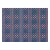 Rotes weißes und blaues Seemuster Tischdecke (Vorderseite (Horizontal))