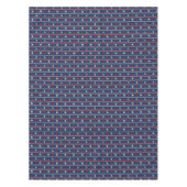 Rotes weißes und blaues Seemuster Tischdecke (Vorderseite)