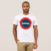 Rotes, weißes und blaues T-Shirt großen Obama (Vorne ganz)