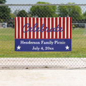 Rotes weißes und blaues US Flagge personalisiert Banner (Insitu)